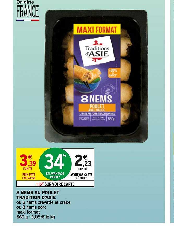 8 nems au poulet tradition d'asie