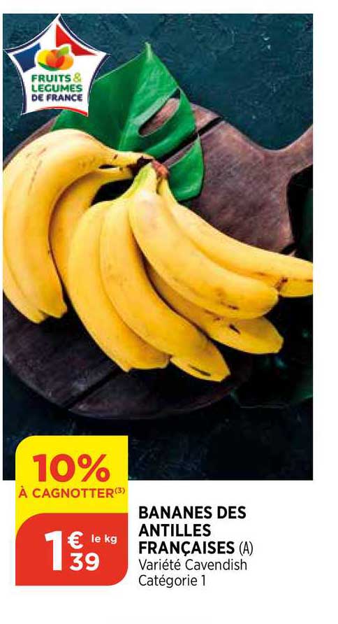 bananes des antilles françaises