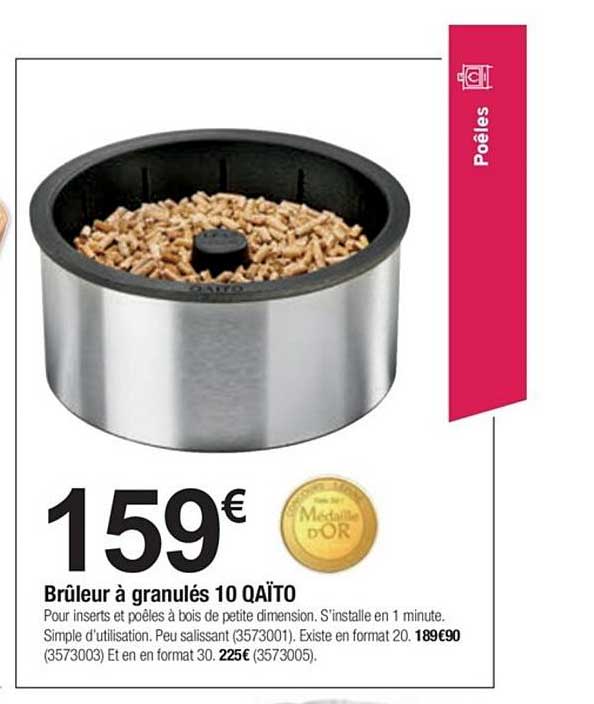 brûleur à granulés 10 qaïto