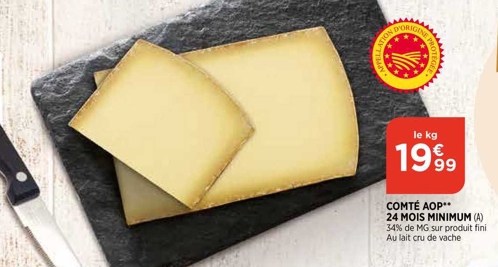 comté aop 24 mois minimum