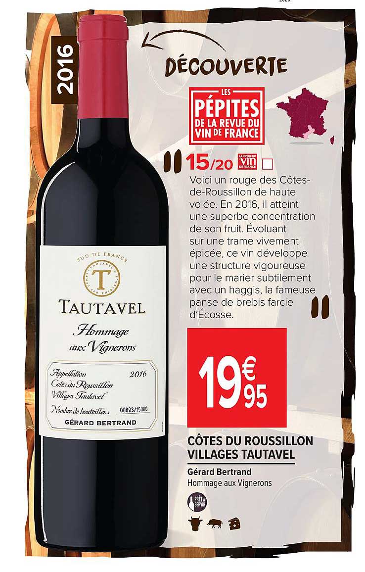 côtes du roussillon villages tautavel gérard bertrand