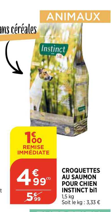 Croquettes Au Saumon Pour Chien Instinct Bi1