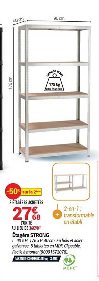 étagère Strong -50% Sur La 2ème