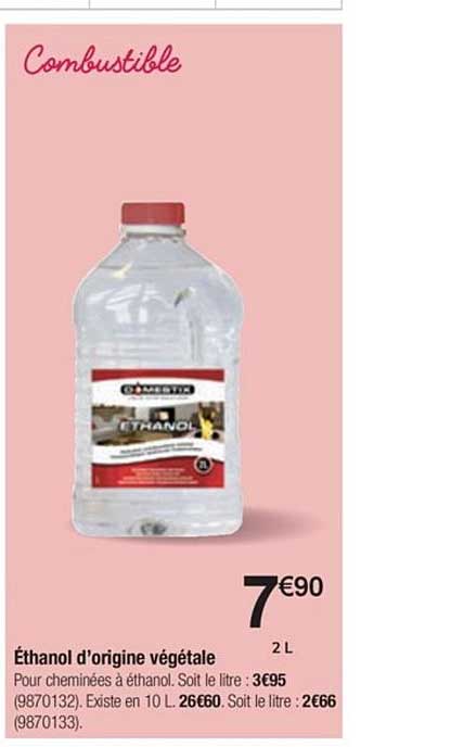 éthanol d'origine végétale