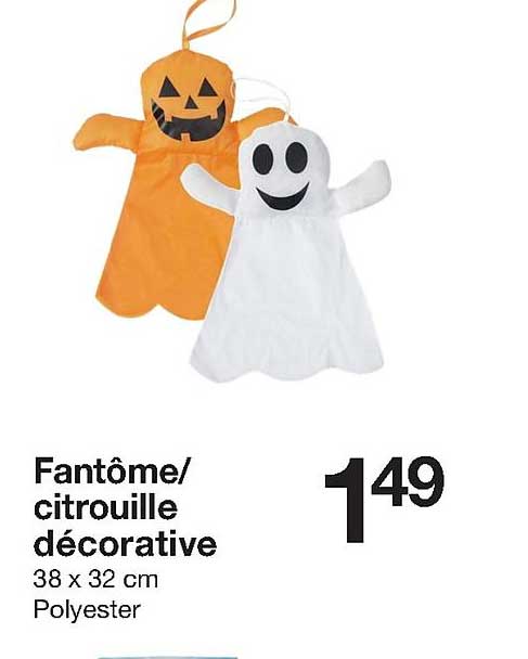 fantôme citrouille décorative