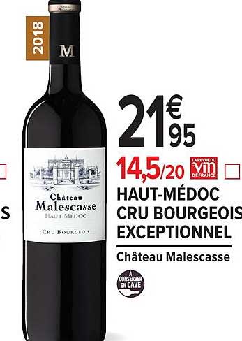 haut médoc cru bourgeois exceptionnel château malescasse