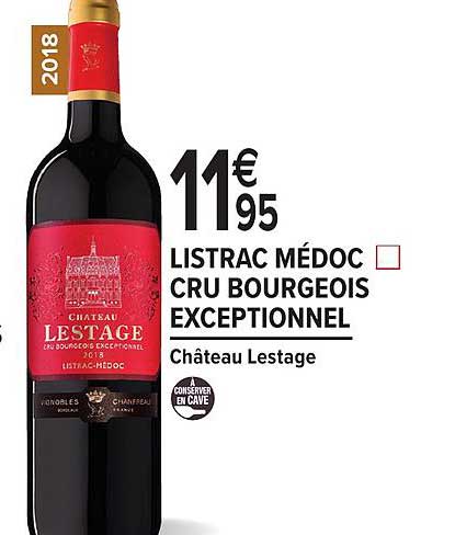 Listrac Médoc Cru Bourgeois Exceptionnel Château Lestage