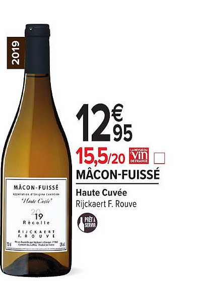 mâcon fuissé haute cuvée rijckaert f. rouve