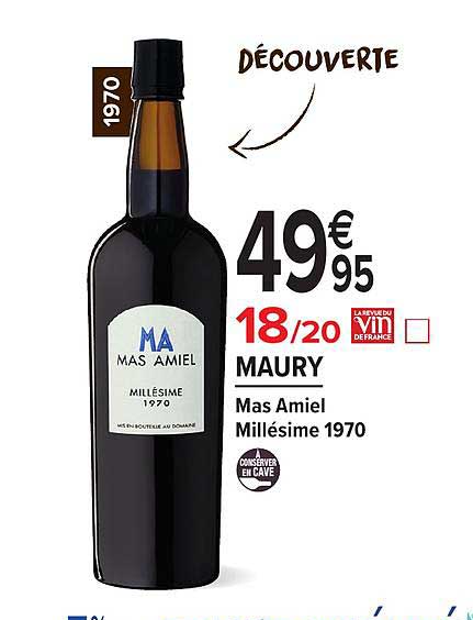 maury mas amiel millésime 1970