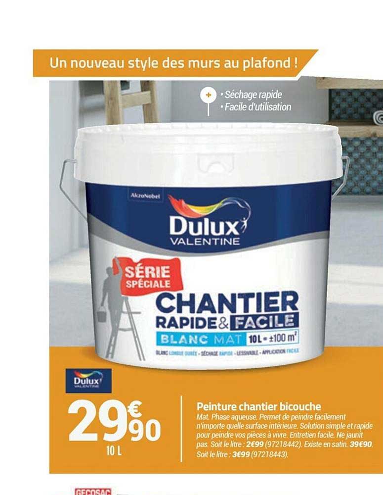 Peinture Chantier Bicouche Dulux Valentine