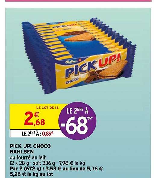 pick up! choco bahlsen le 2ème à -68%