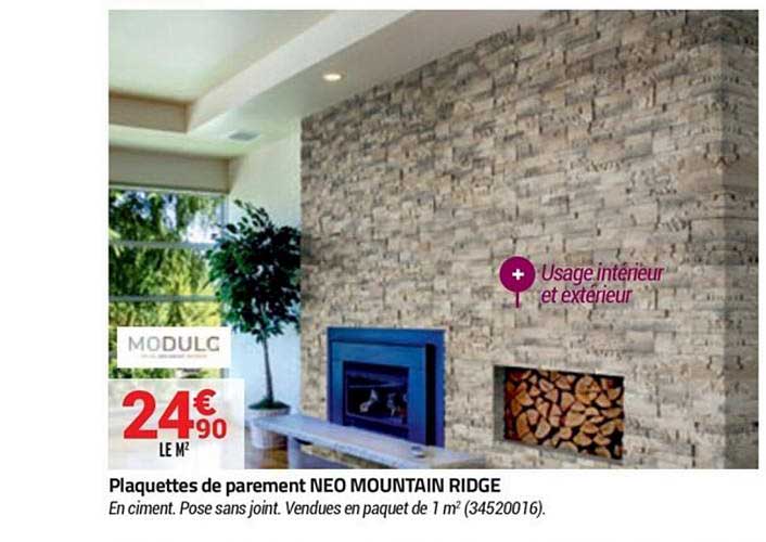 plaquettes de parement neo mountain ridge modulc