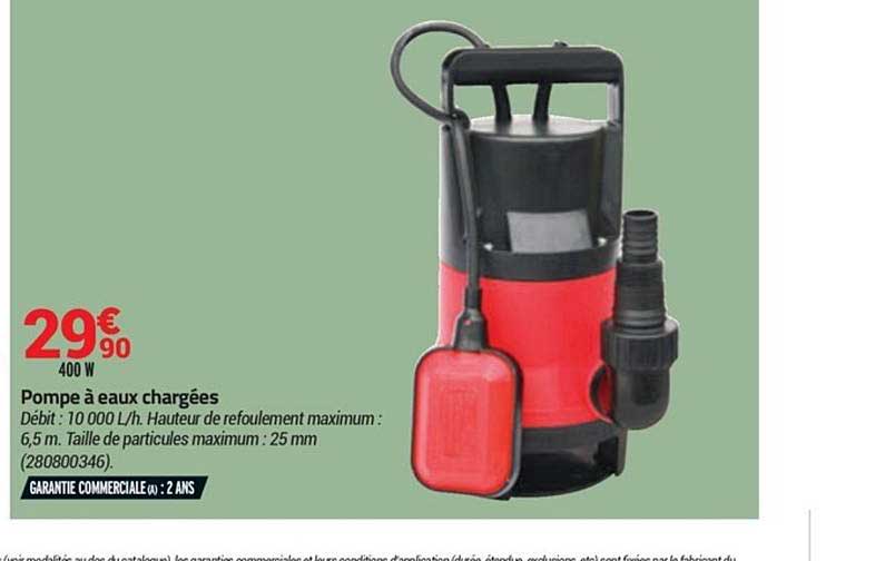 pompe à eaux chargées