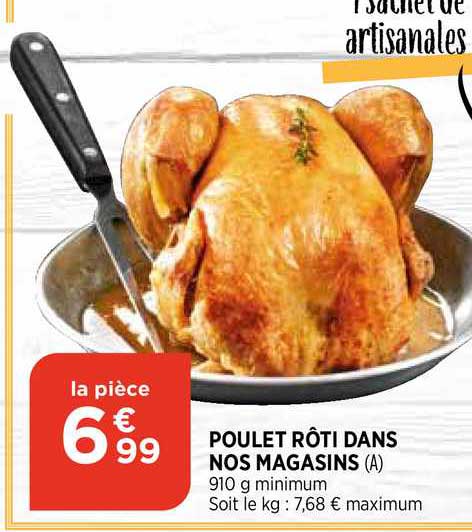 poulet rôti dans nos magasins