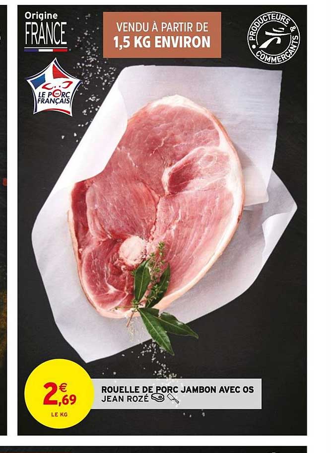 rouelle de porc jambon avec os jean rozé