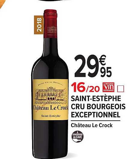 saint estèphe cru bourgeois exceptionnel château le crock