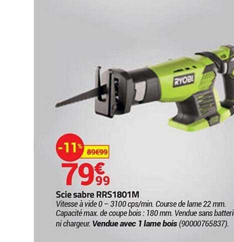 scie sabre rrs1801m ryobi