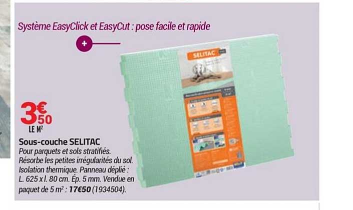 sous couche selitac