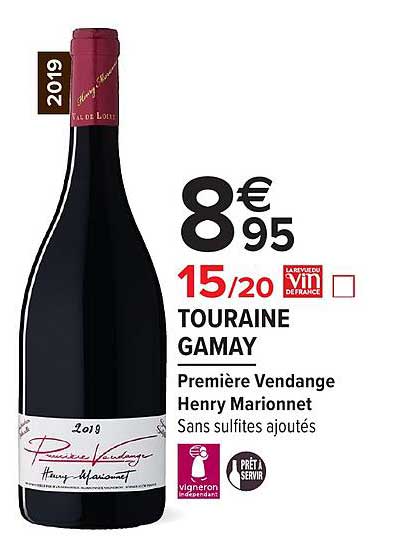 touraine gamay première vendange henry marionnet