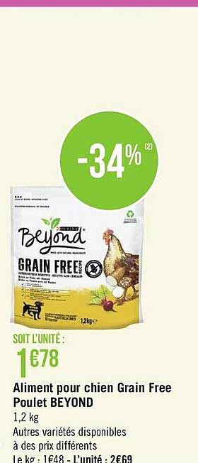 aliment pour chien grain free poulet beyond