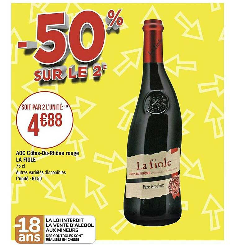 aoc côtes-du-rhône rouge la fiole