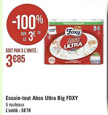 essuie-tout abso ultra big foxy