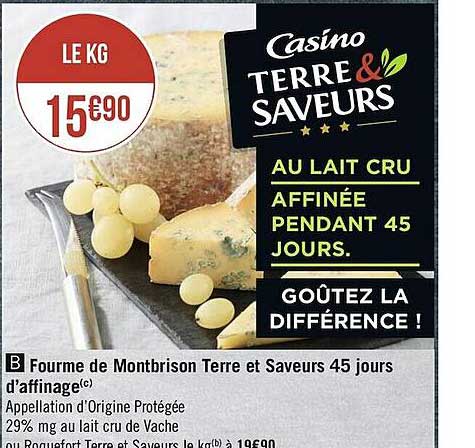 fourme de montbrison terre et saveurs 45 jours d'affinage