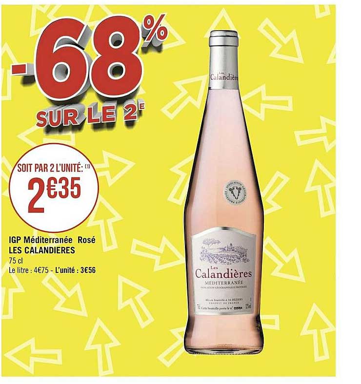 Igp Méditerranée Rosé Les Calandières