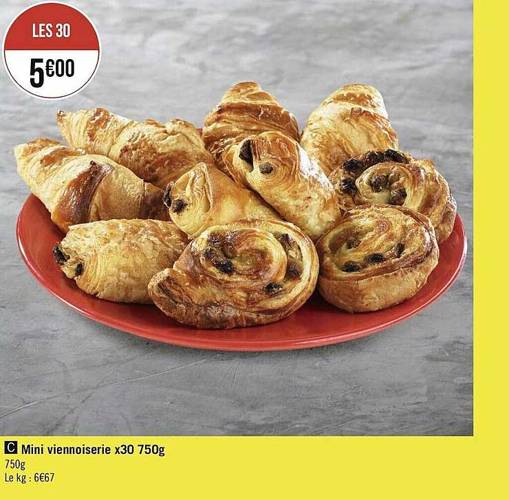 mini viennoiserie x30 750g