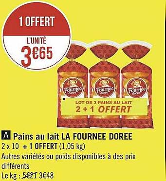 pains au lait la fournée dorée