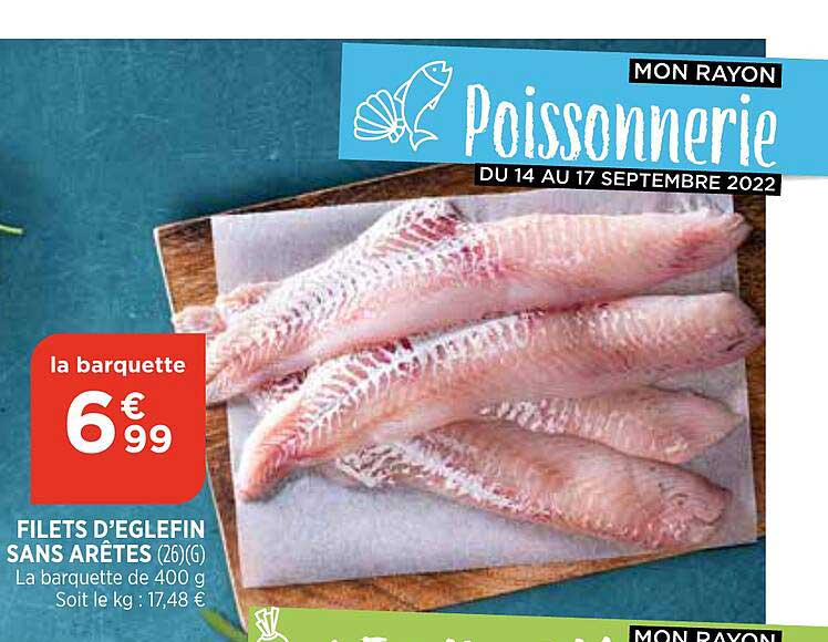 filets d'eglefin sans arêtes