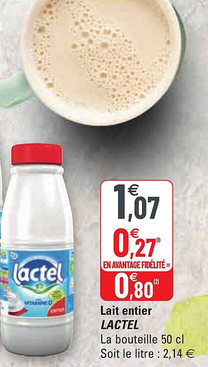 Lait Entier Lactel