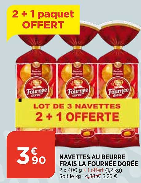 navettes au beurre frais la fournée dorée