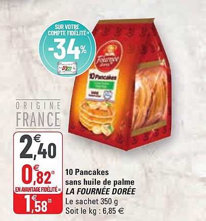 10 pancakes sans huile de palme la fournée dorée