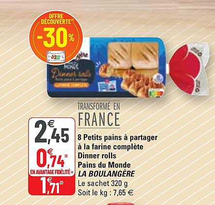 8 petits pains à partager à la farine complète dinner rolls pains du monde la boulangère