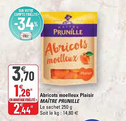 abricots moelleux plaisir maître prunille