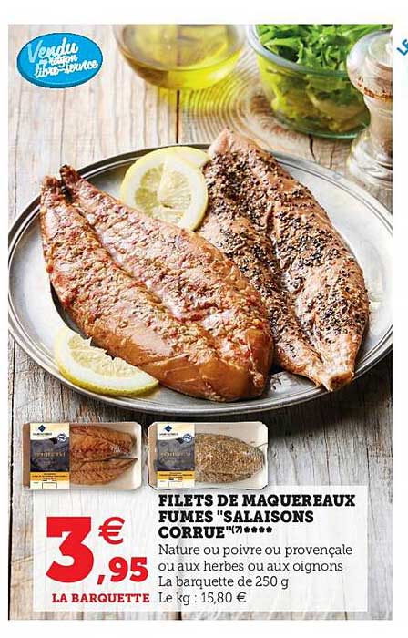 filets de maquereaux fumés "salaison" corrue