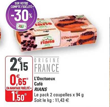 L'onctueux Café Rians