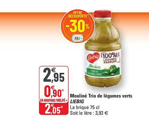 Mouliné Trio De Légumes Verts Liebig