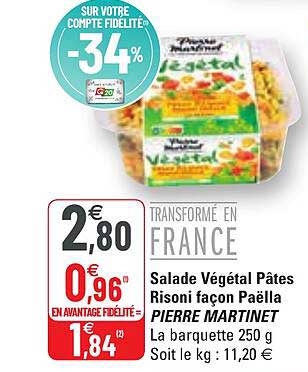 salade végétal pâtes risoni façon paëlla pierre martinet