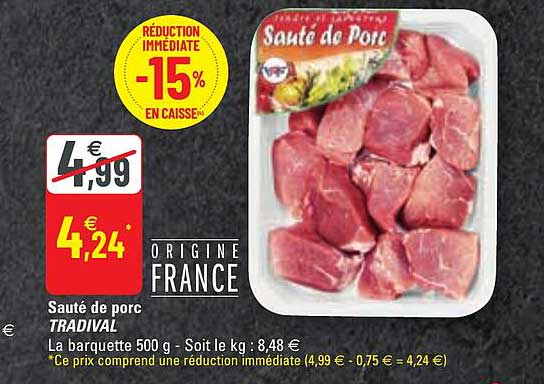 Sauté De Porc Tradival