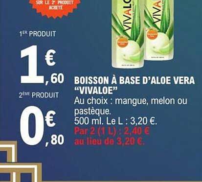 boisson à base d'aloe vera "vivaloe"