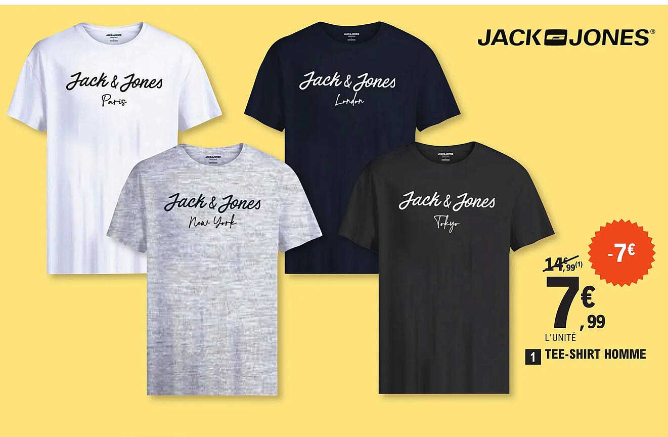 jack&jones t-shirt homme