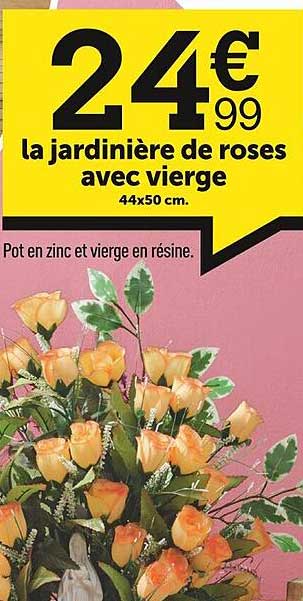 La Jardinière De Roses Avec Vierge