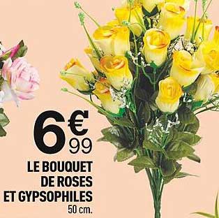 Le Bouquet De Roses Et Gypsophiles