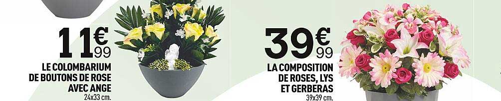 Le Colombarium De Boutons De Rose Avec Ange Ou La Compositiono De Roses, Lys Et Gerberas