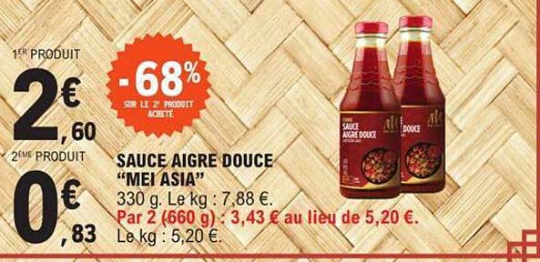 sauce aigre douce "mei asia"