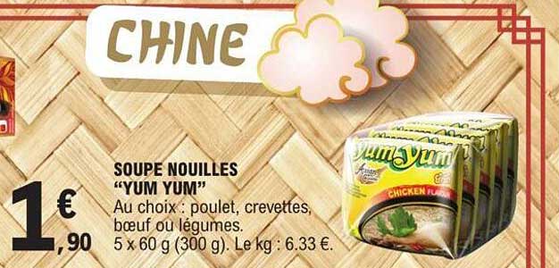 soupe noulles "yum yum"