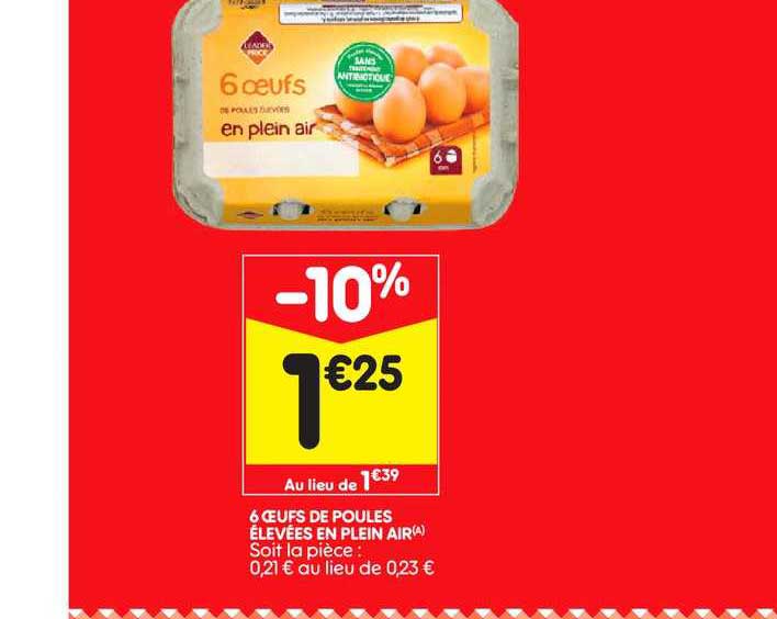 6 œufs de poules élevées en plein air