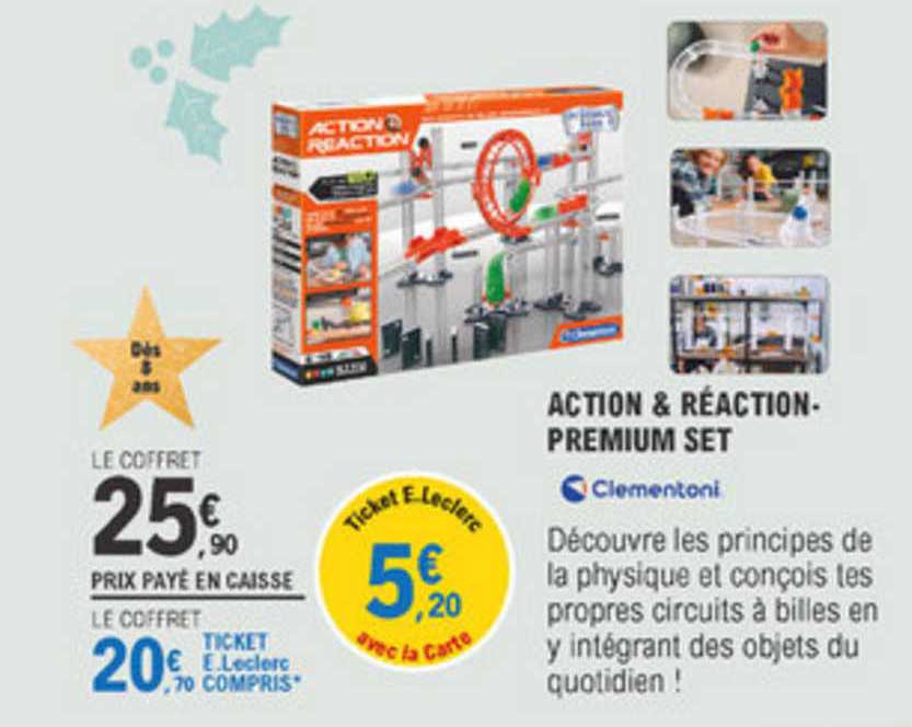 action & réaction premium set clementoni